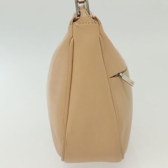 GUCCI Bamboo Shoulder Bag Leather Beige Silver 001 001 - Picture 5 of 16